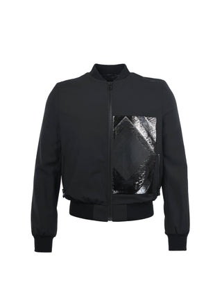 Black Artisan Bomber Jacket