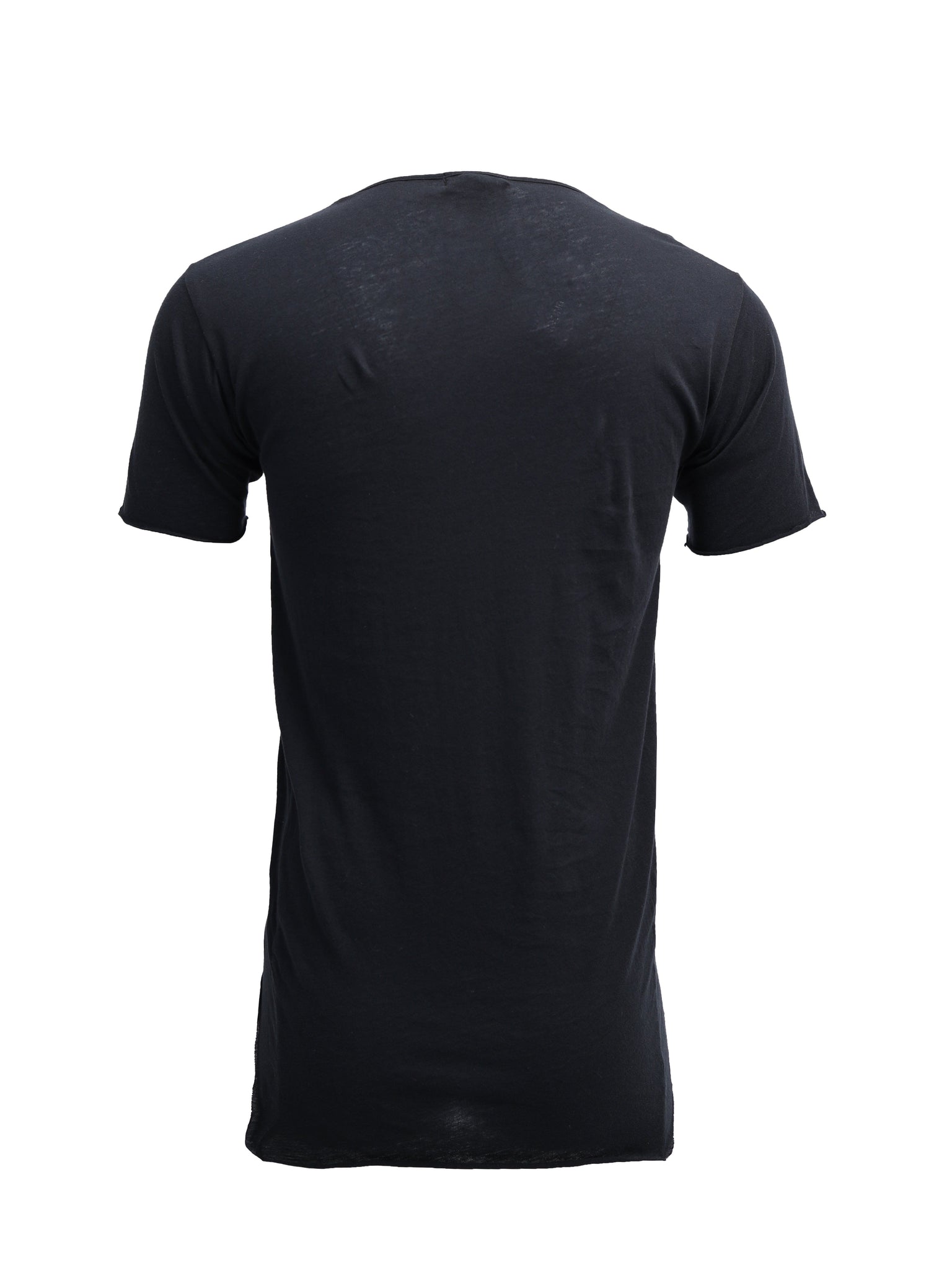 Black Asymmetric Tail T-Shirt