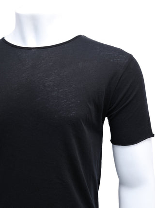 Black Asymmetric Tail T-Shirt