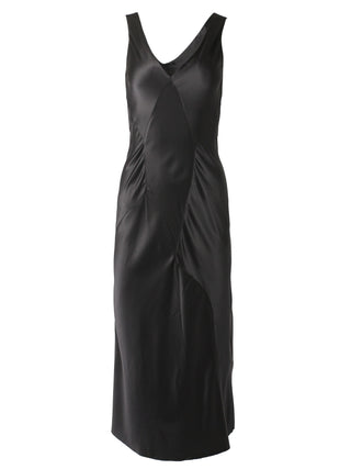 Black Silk Evening Slip Dress