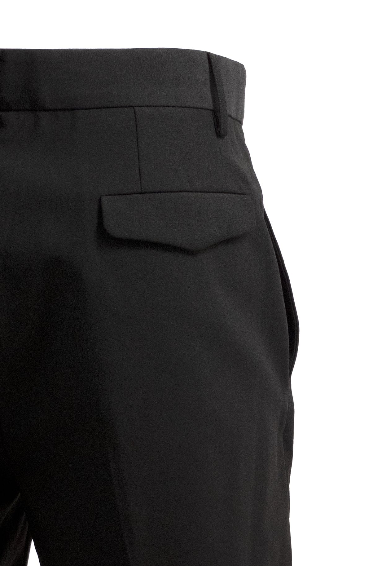 Black Suit Trousers with Buttons