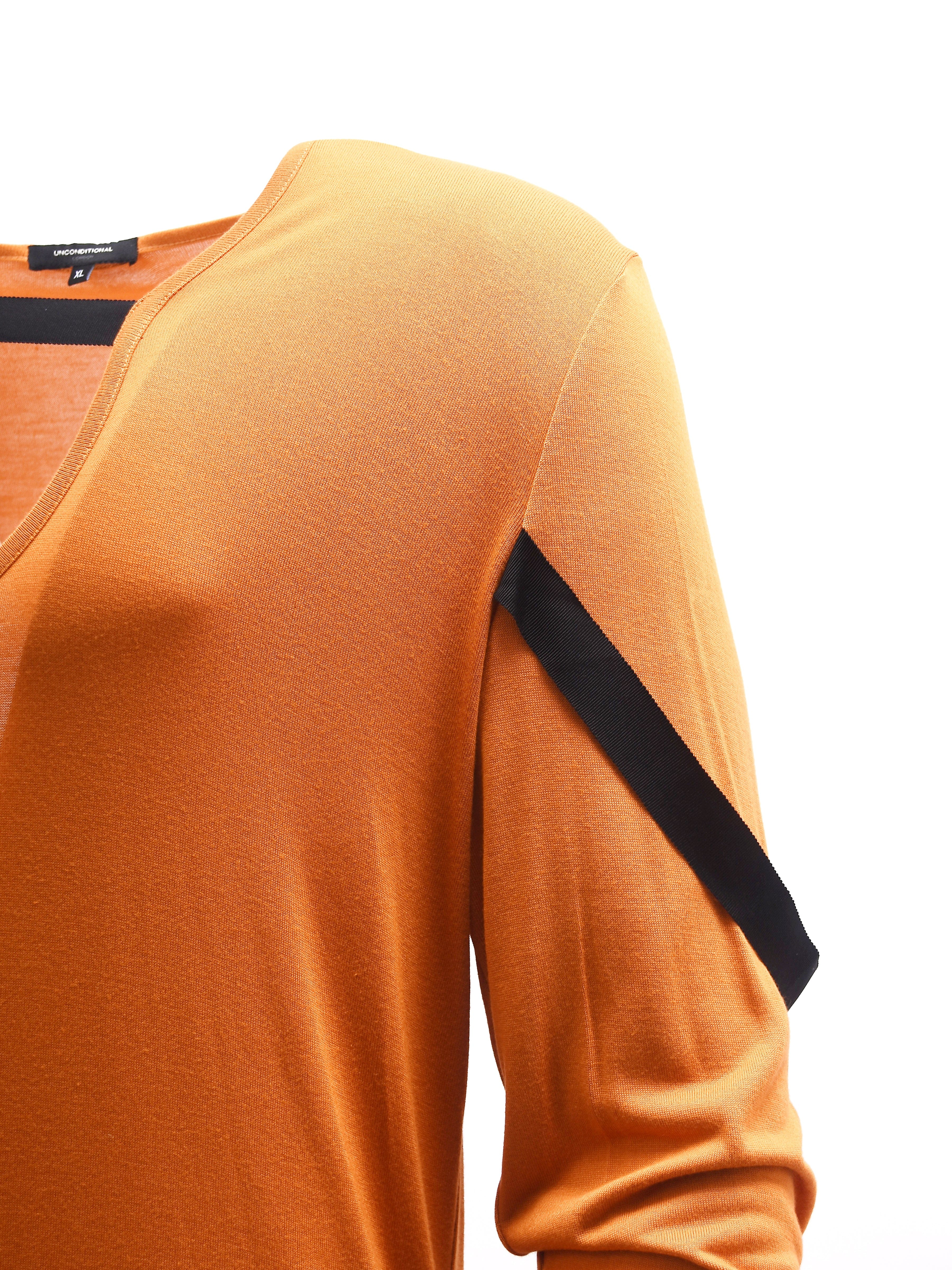 Orange longline t shirt best sale