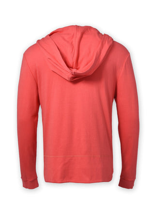 Coral Zip-Up Hoodie