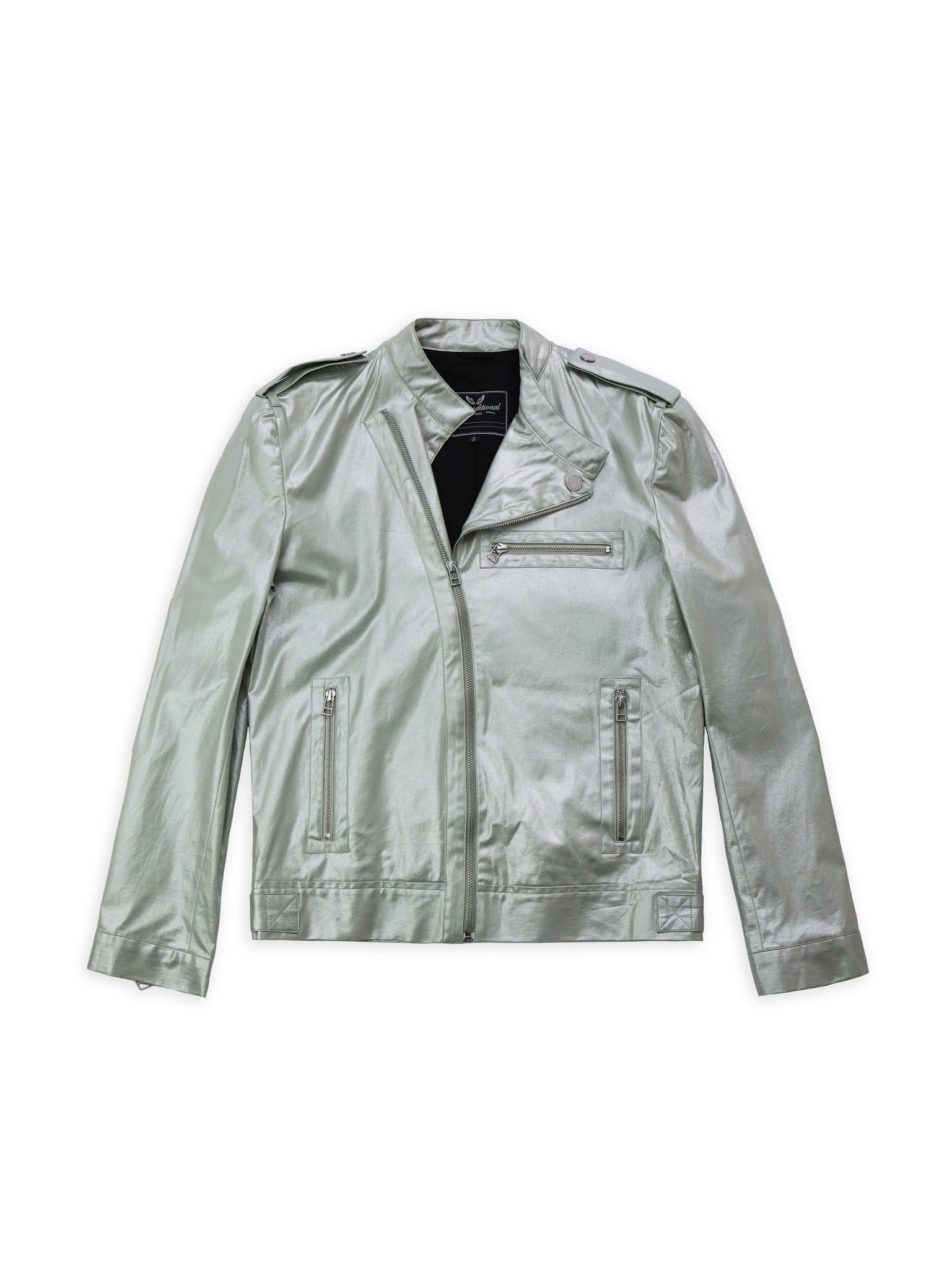 Mint Zip-Up Biker Jacket