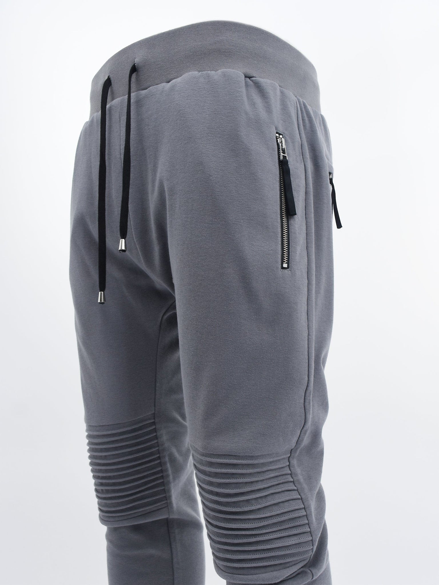 Mouse Grey Ribbed Knee Joggers