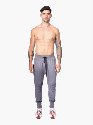 Mouse Grey Ribbed Knee Joggers