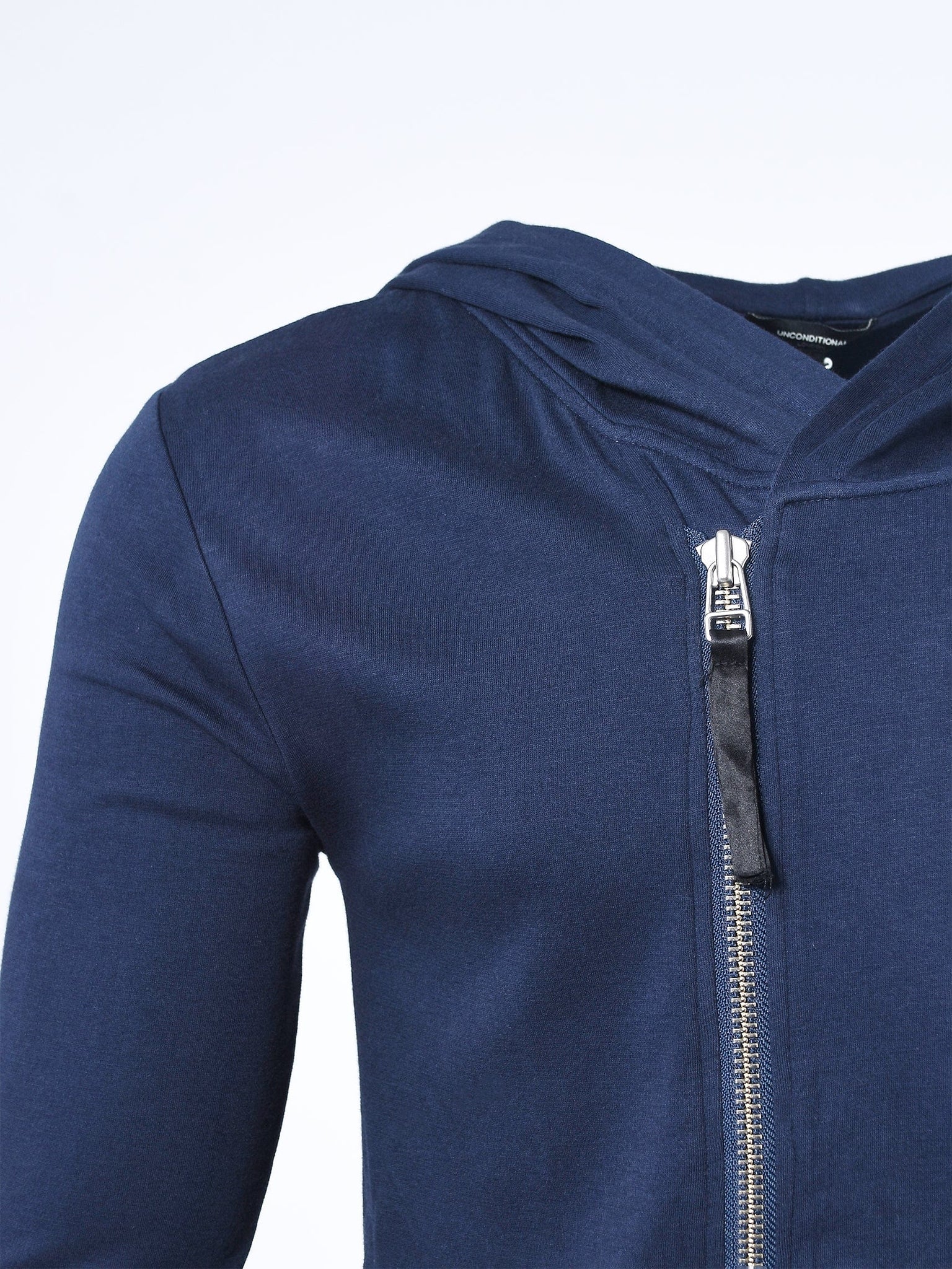 Navy Side Zip Hoodie