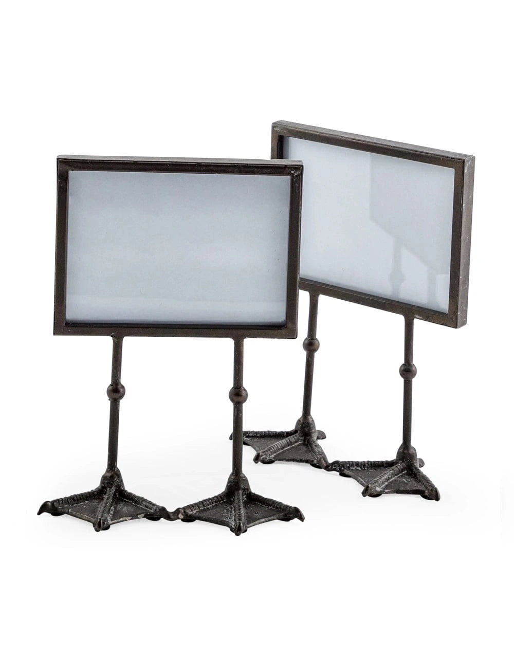 Pair of Antique Black 5x7" Duck Feet Landscape Photo Frames