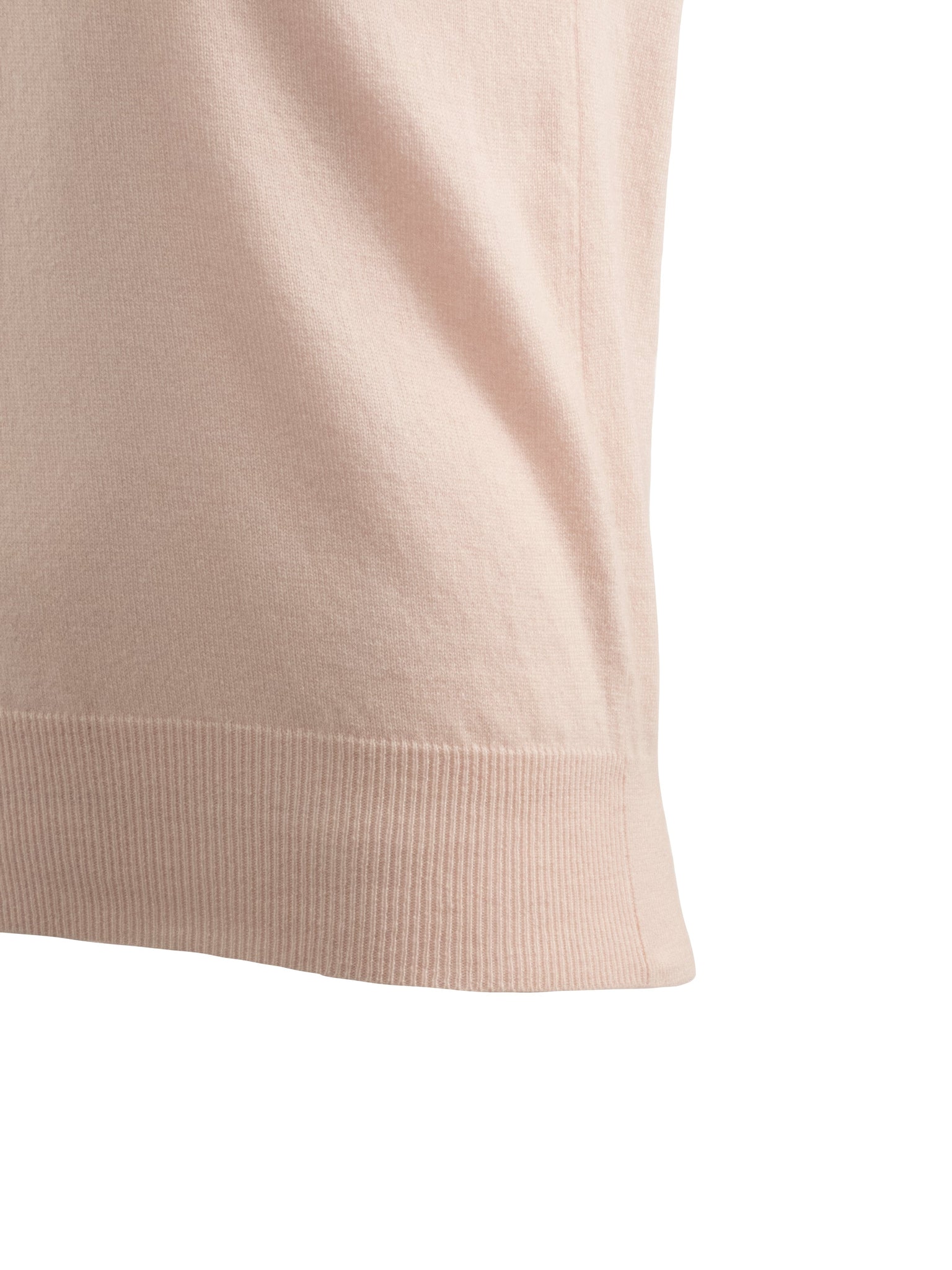 Pale Pink Sleeveless Cashmere Vest