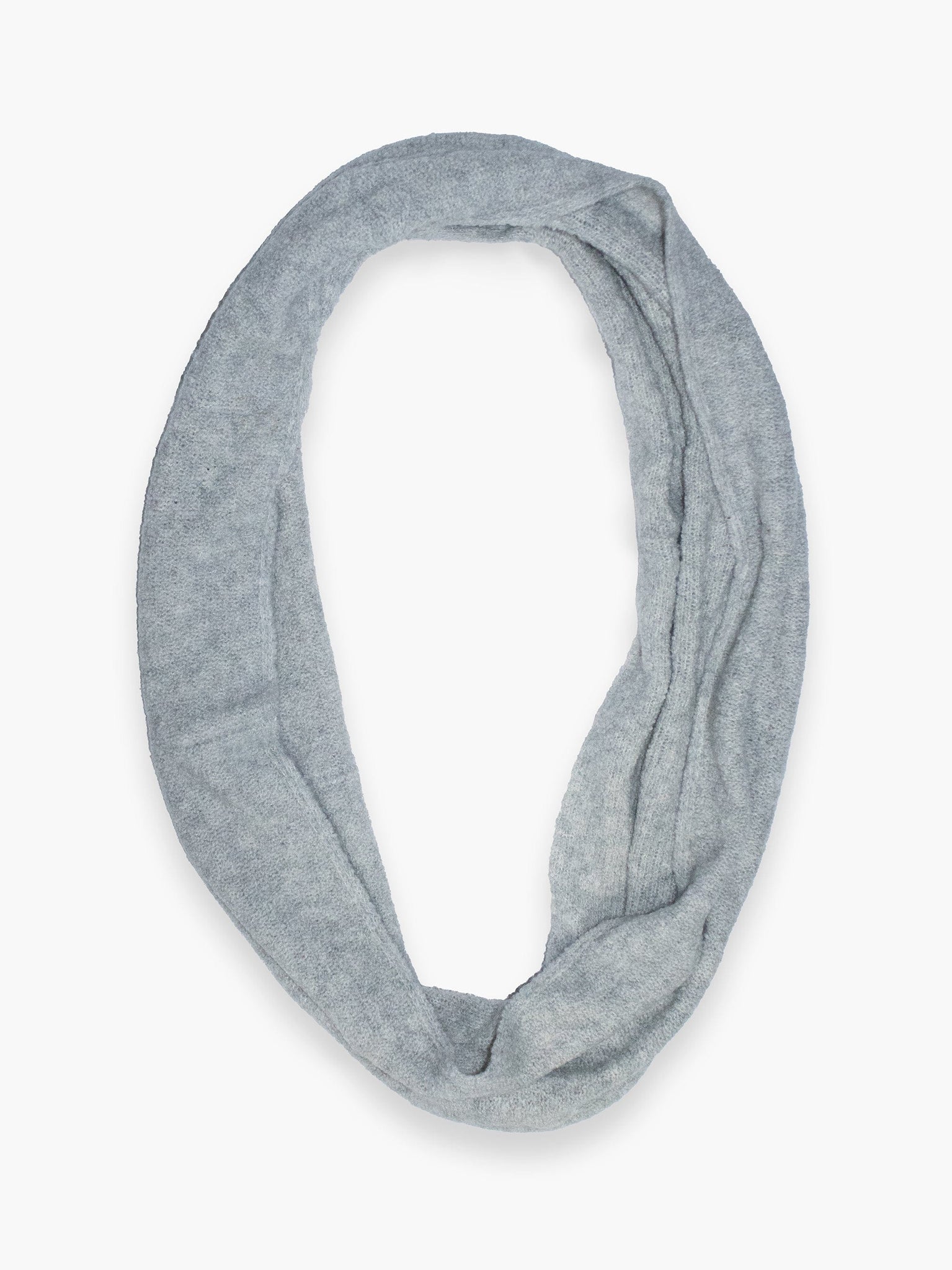 Premium Grey Woolen Snood Scarf