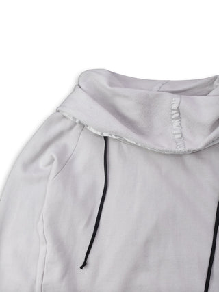 Stone Grey Funnel Neck Hoodie