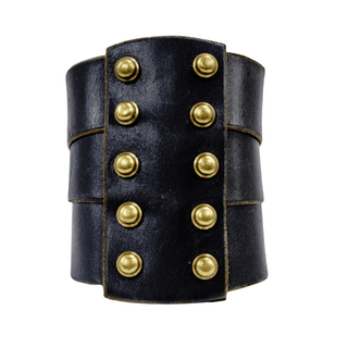 Vintage Una Burke Black Front Panel Cuff